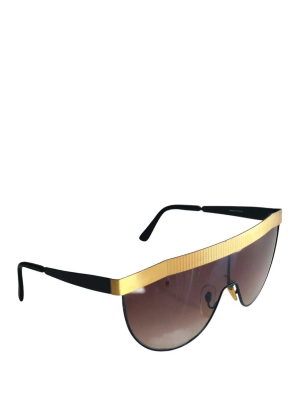 MAGA‎ DESIGN 3020 Handmade Gold Coated Full Shield 1980s Vintage Sunglasses #21